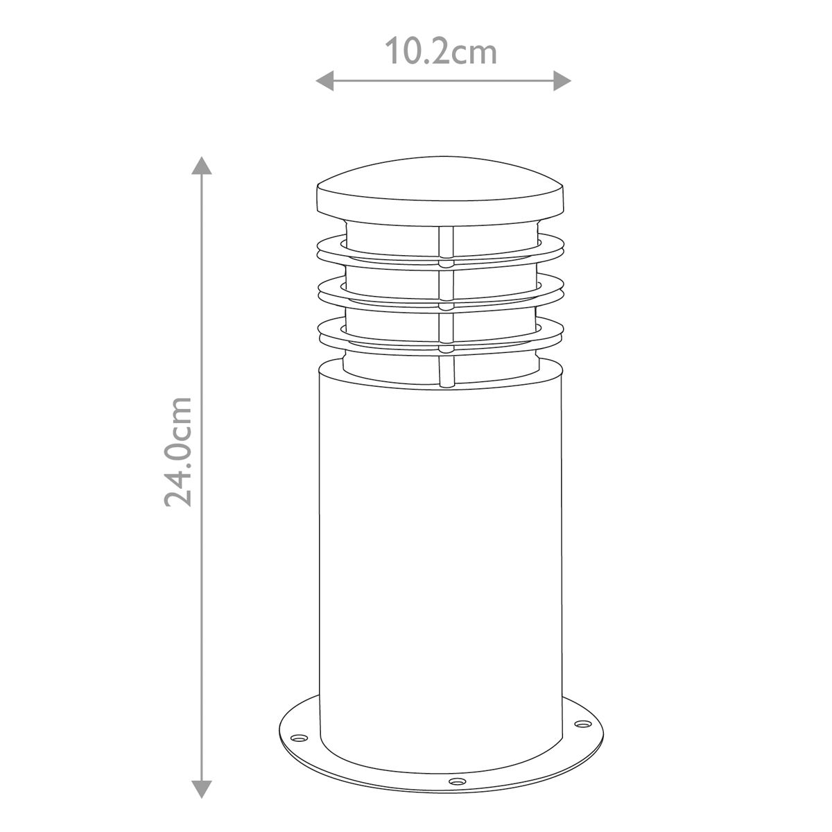 Sandbanks 1 Light Mini Bollard Stainless Steel