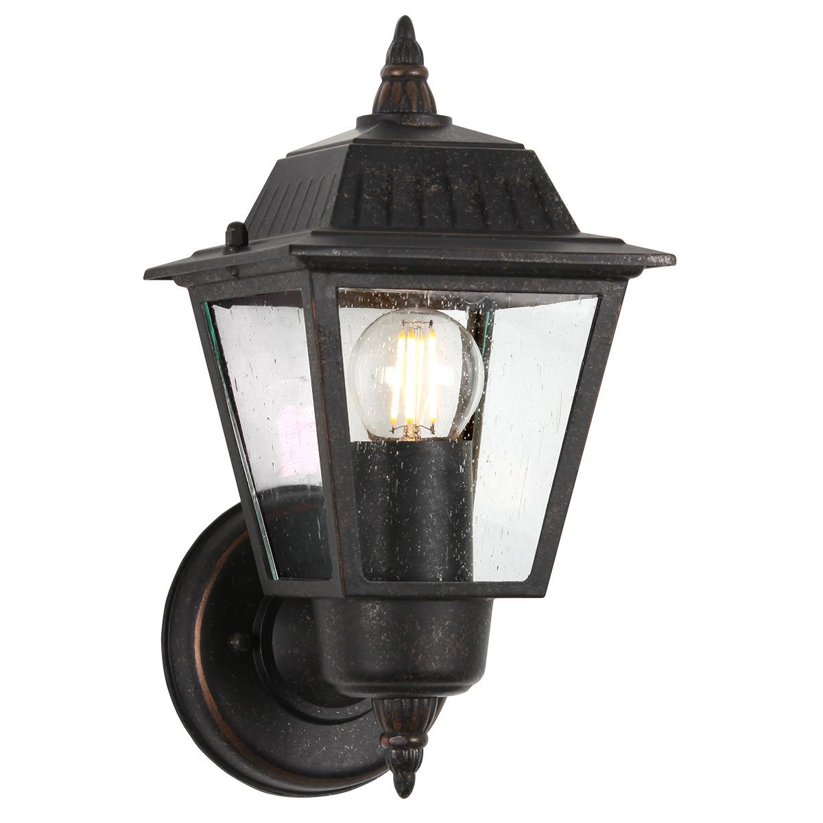 Highnam 1 Light Wall Lantern Weathered Bronze