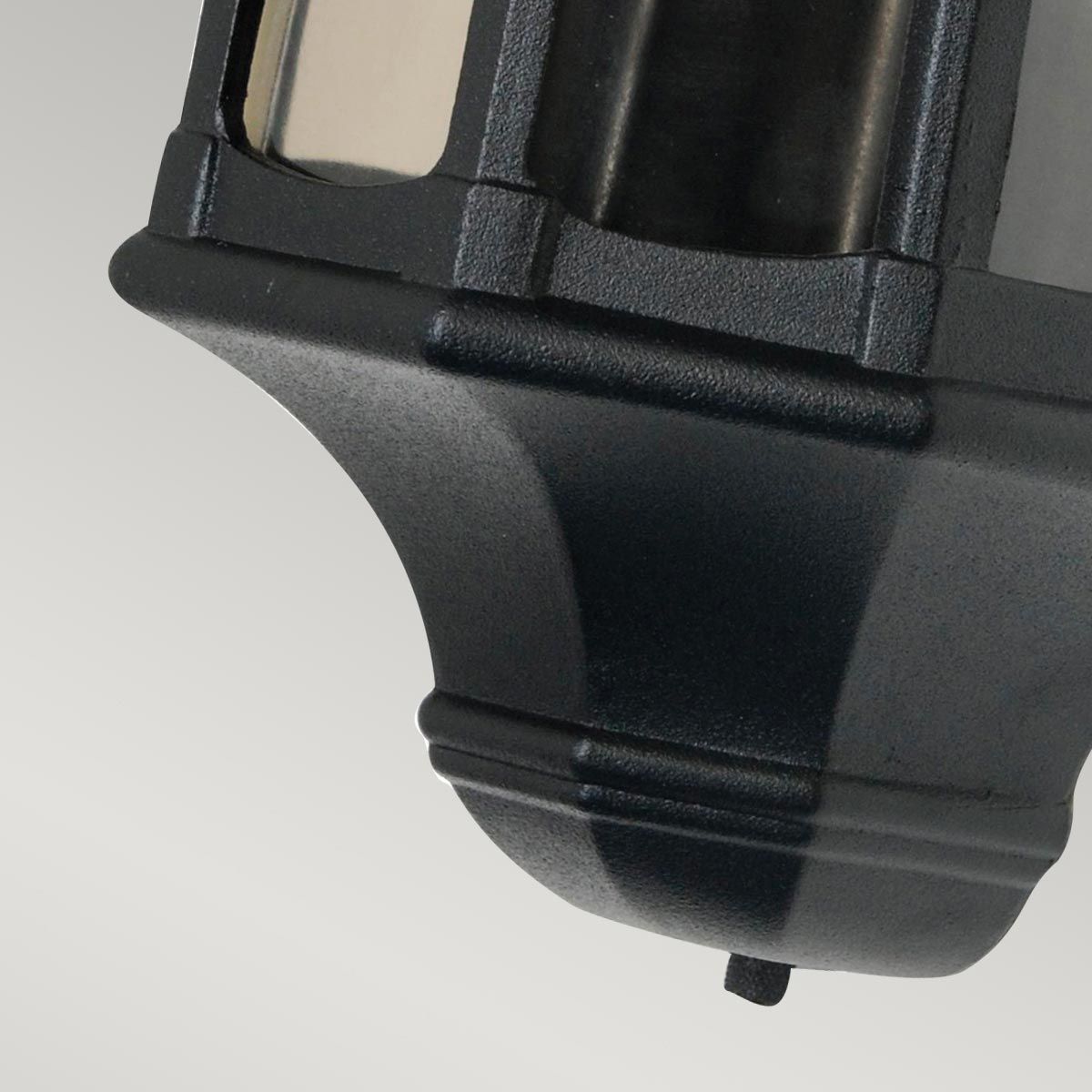 Newbury 1 Light Half Lantern Black