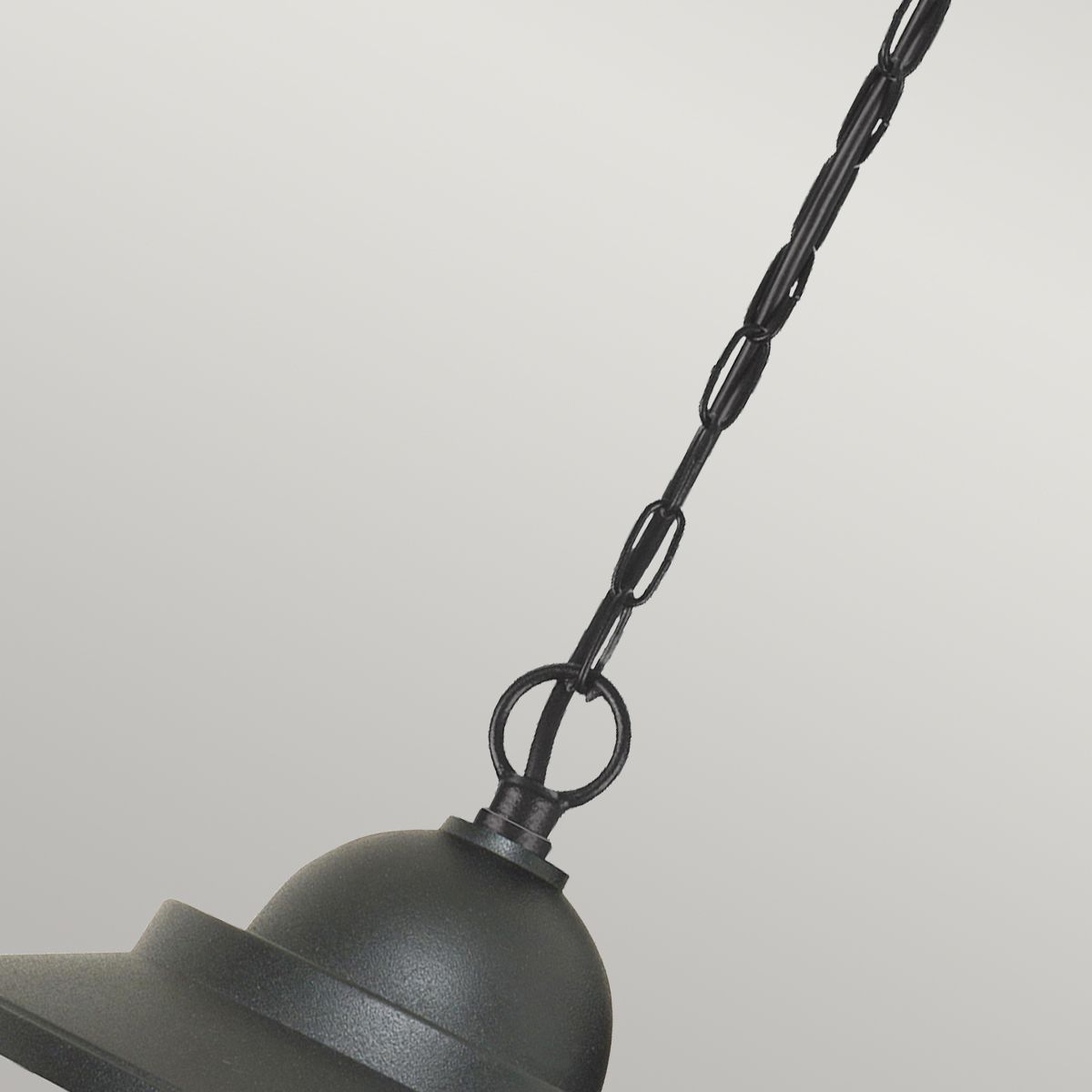 Sandown 1 Light Chain Lantern Black