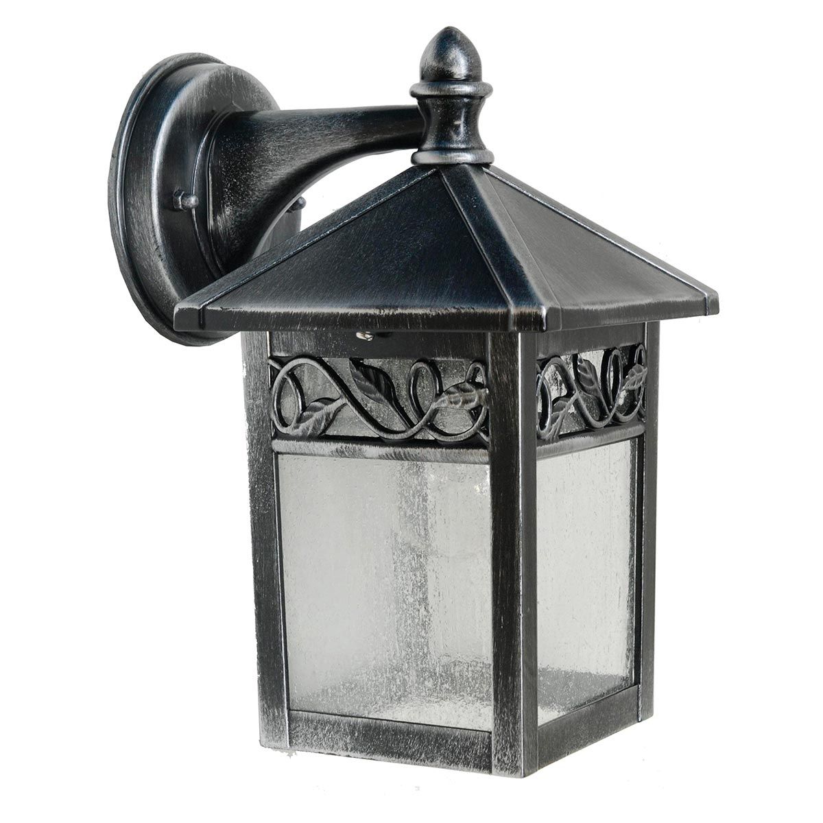 Winchcombe 1 Light Wall Lantern Black/Silver