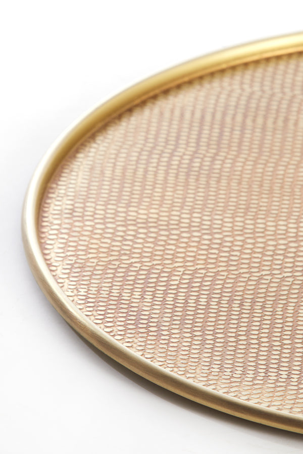 Antique Bronze Ilay Plate - 30.5x1.5 cm