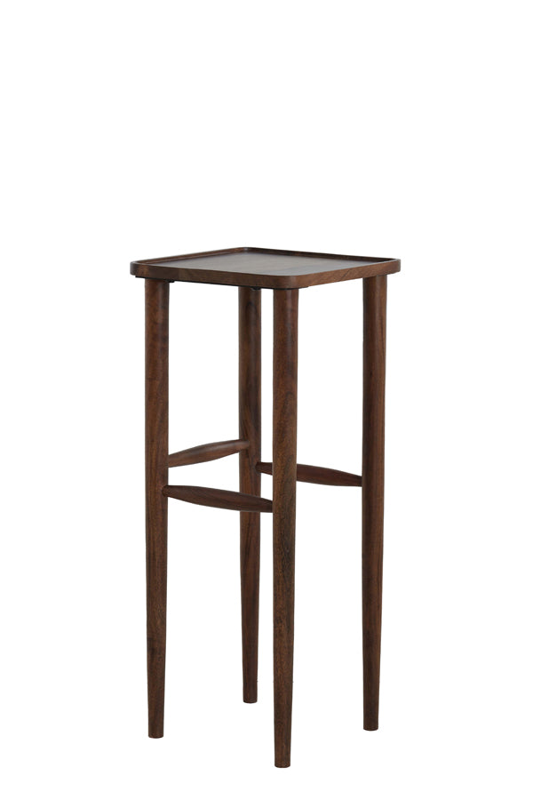 Acacia Wood Pedestal 42x42x100 cm – Qiano Collection