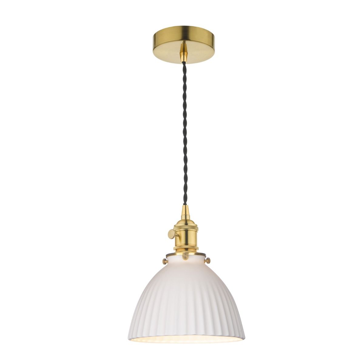 Accessories Easy Fit White Domed Ceramic Shade 17cm