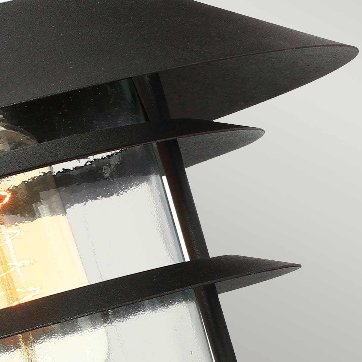 Helsingor Coastal Wall Lantern - Matte Black Finish