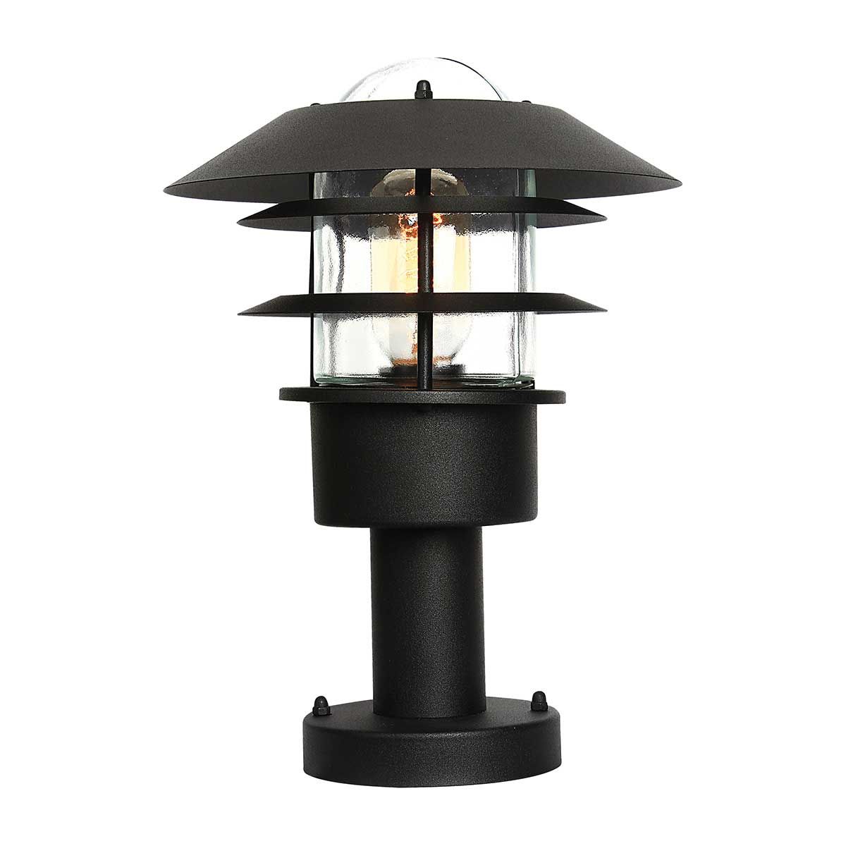 Helsingor Coastal Pedestal Lantern - Black