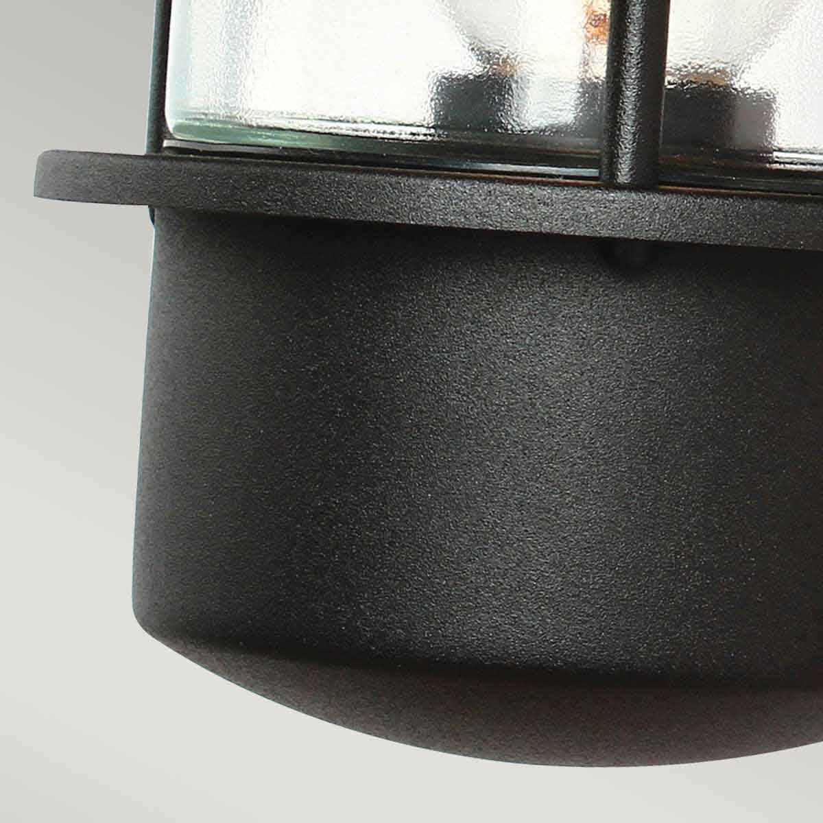 Helsingor Black Wall Lantern with PIR Sensor