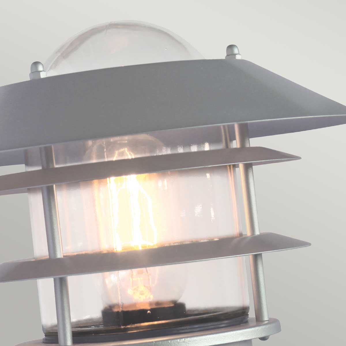 Helsingor PIR Outdoor Wall Lantern in Sleek Stainless Steel