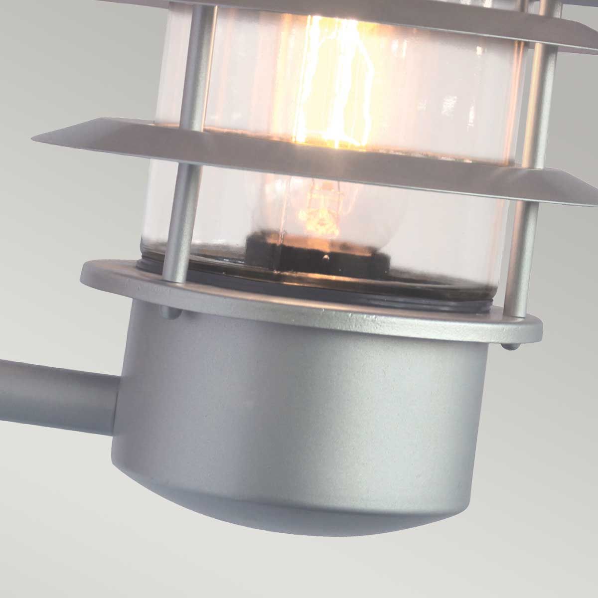 Helsingor PIR Outdoor Wall Lantern in Sleek Stainless Steel