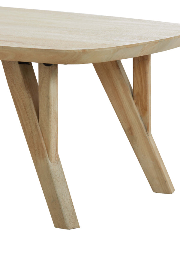 Rustic Mango Wood Coffee Table - 120x65x40 cm