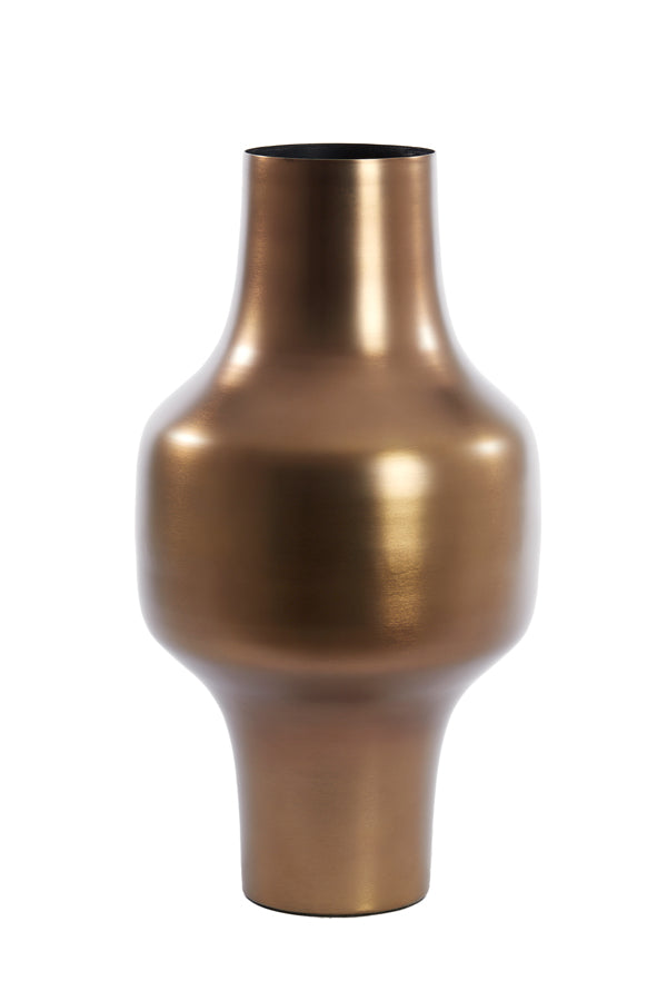 Elegant Bronze-Shimmer Vase Deco Ø27x49 cm Sindo
