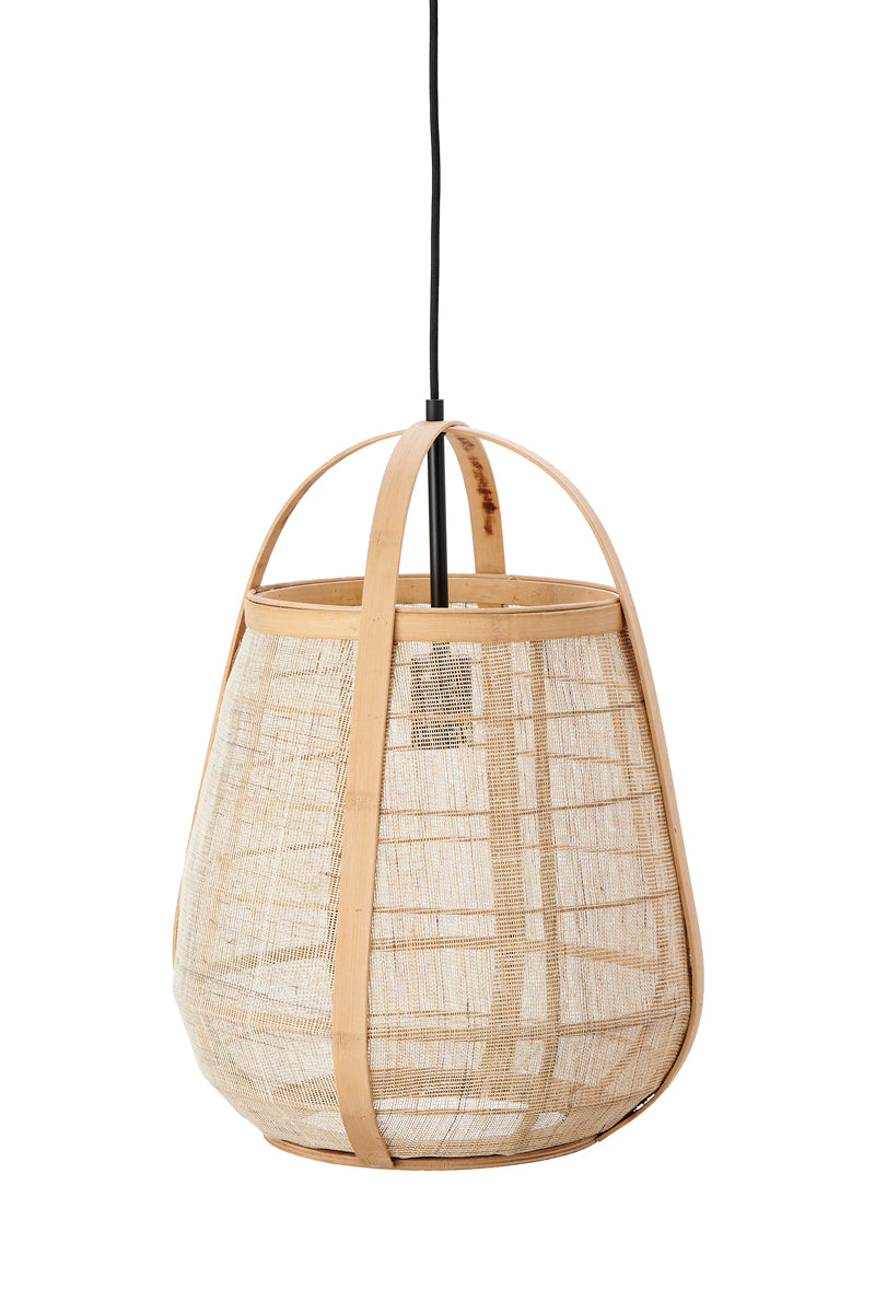 Rustic Woven Pendant Lamp Ø38x50 cm Jacinto Natural