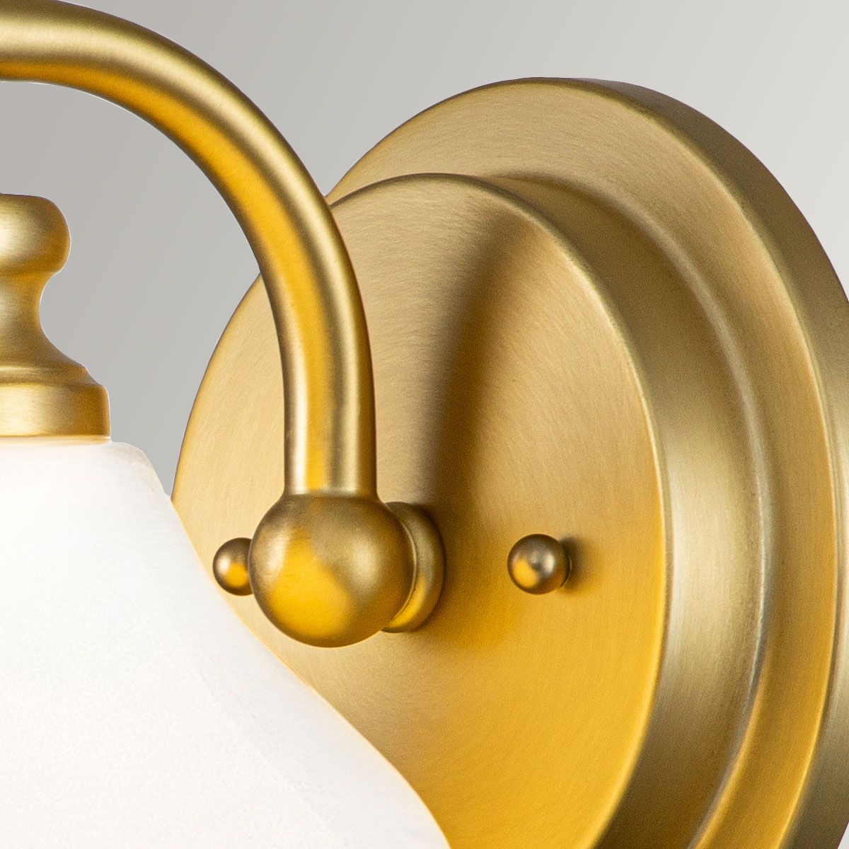 Ainsley Brass Elegance: 1-Light Wall Sconce