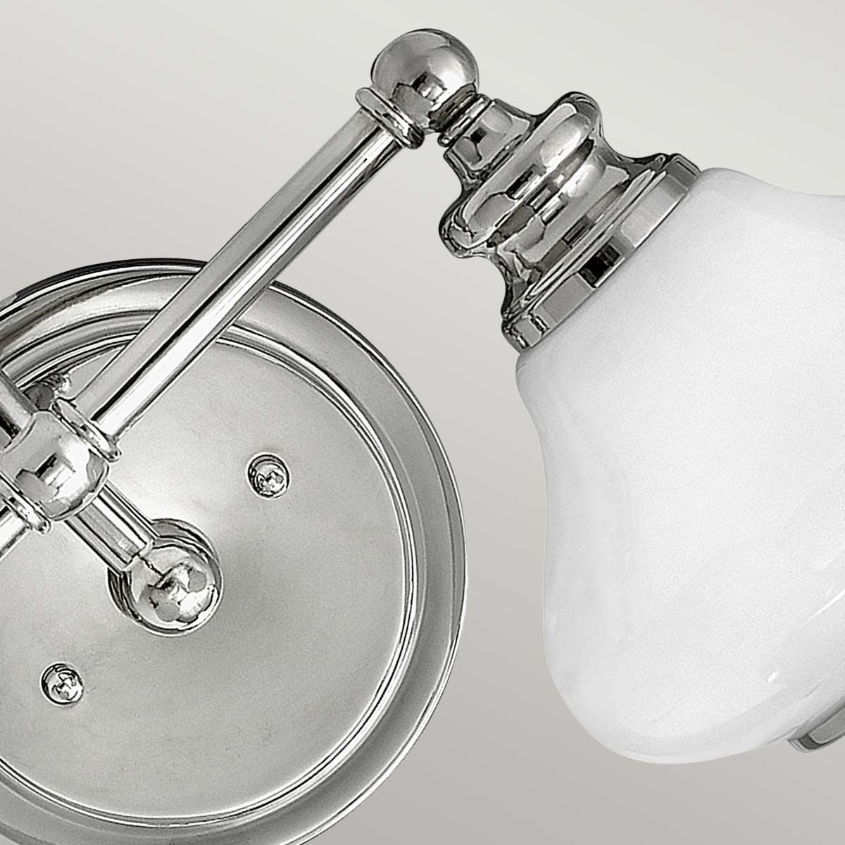 Ainsley Dual-LED Chrome Bathroom Wall Sconce