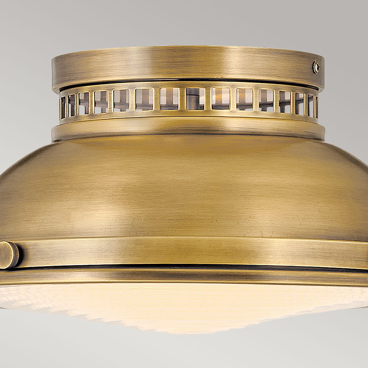 Amelia 2lt Flush Light Heritage Brass