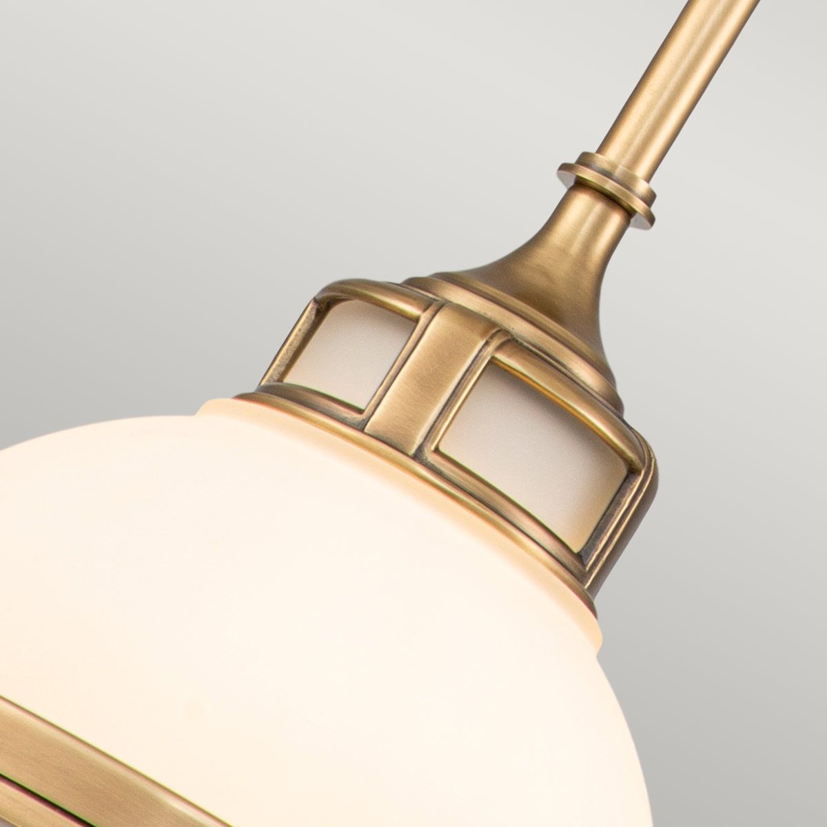 Amelia Heritage Brass Mini Pendant Light