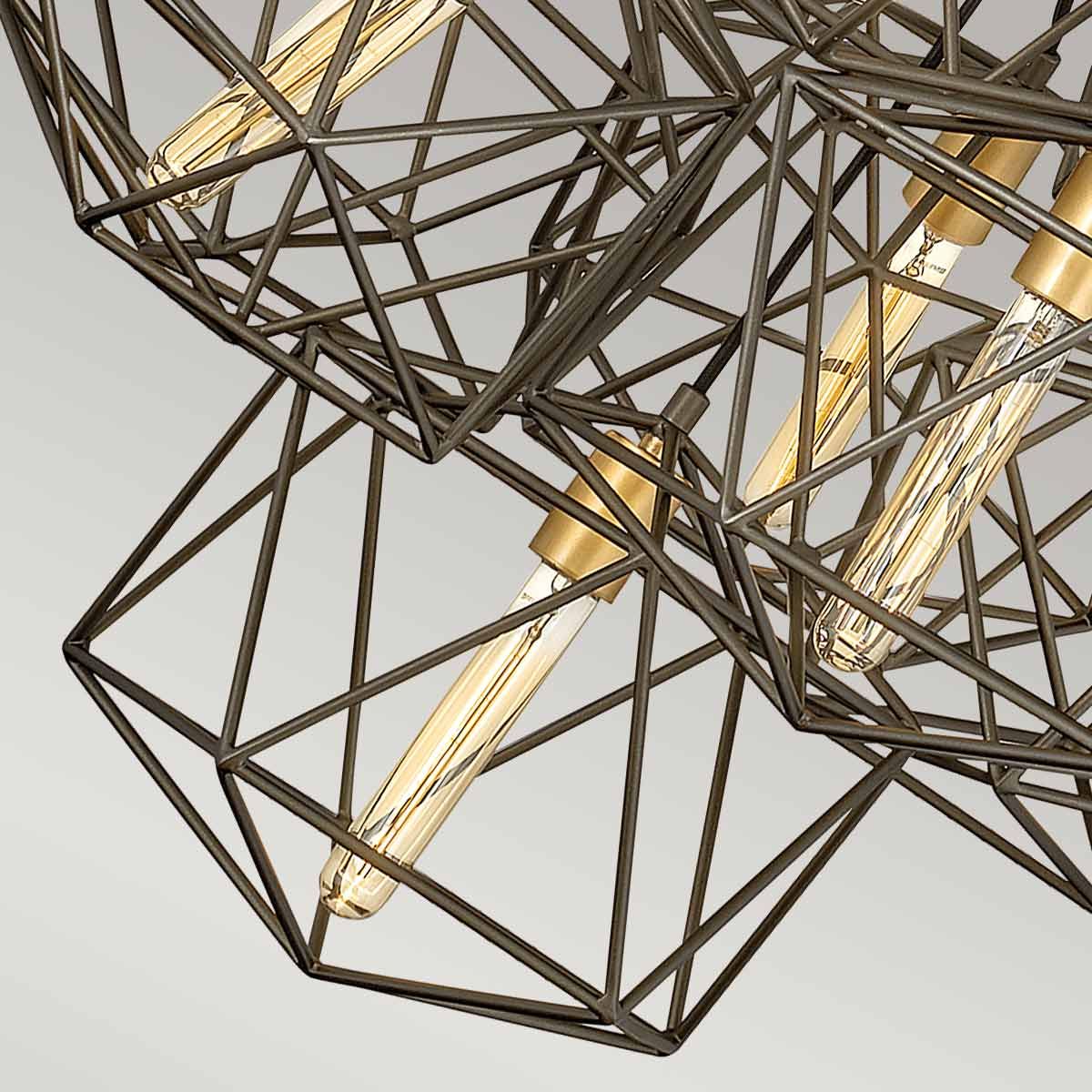 Astrid Geometric Elegance 11-Light Pendant Cluster