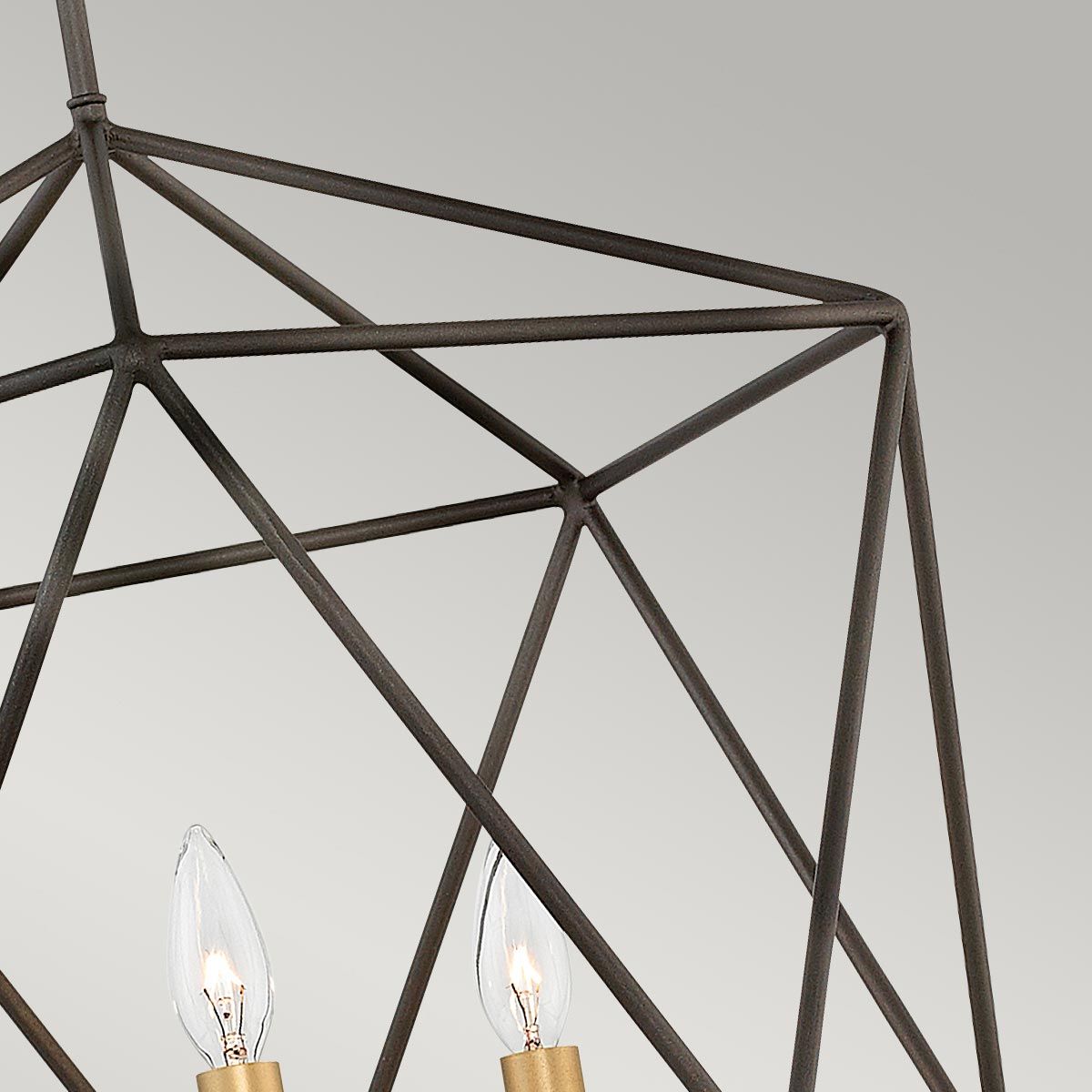 Astrid Geometric Bronze Pendant Light Fixture