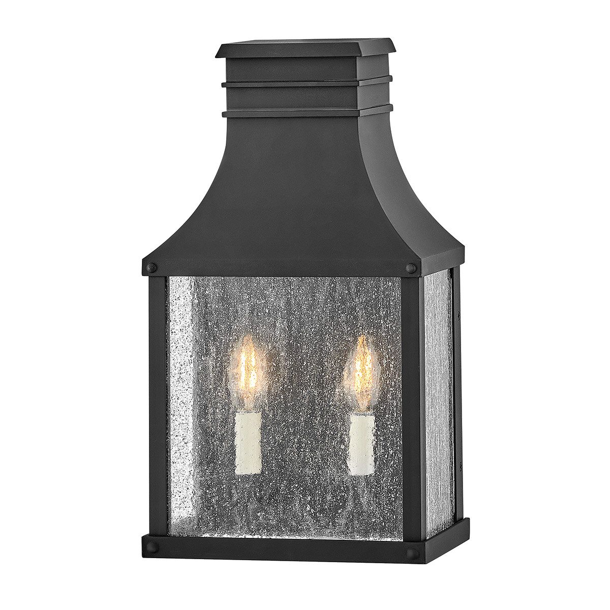 Beacon Hill 2lt Half Wall Lantern Museum Black