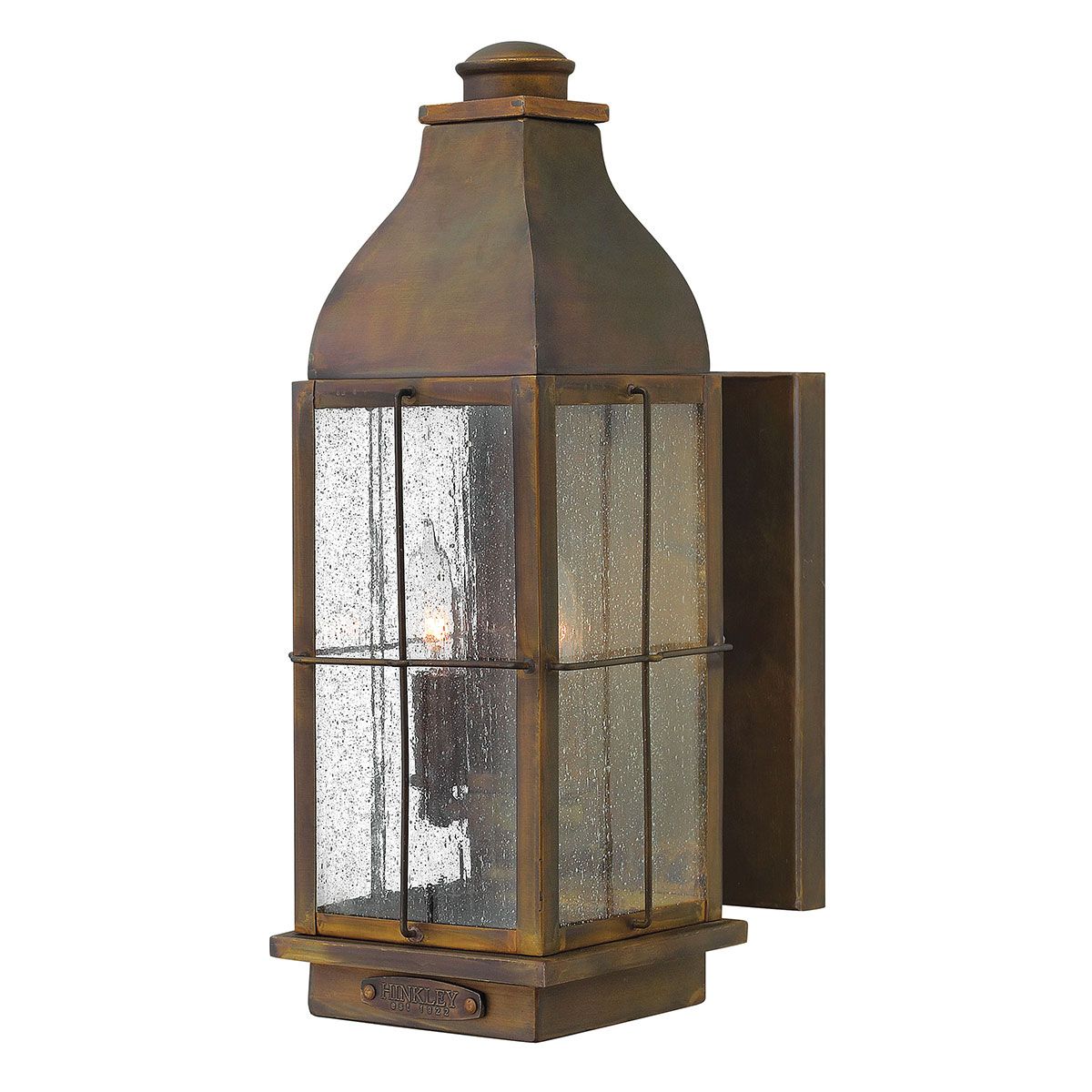 Bingham 3-Light Medium Sienna Brass Wall Lantern