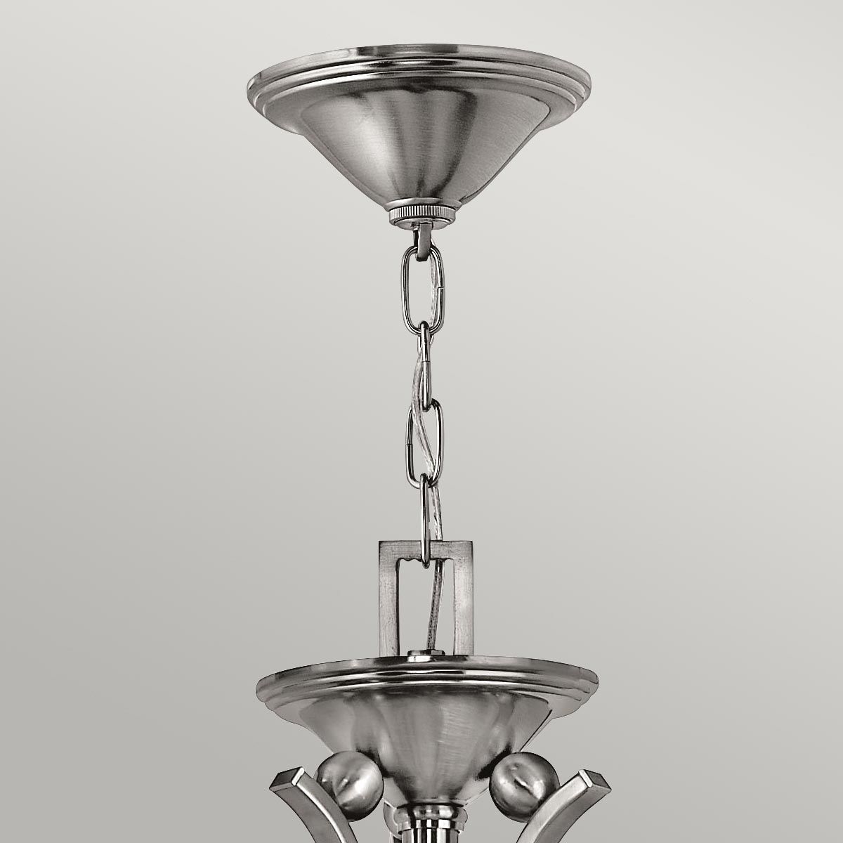 Elegant Bolla 5-Light Modern Chandelier in Brushed Nickel