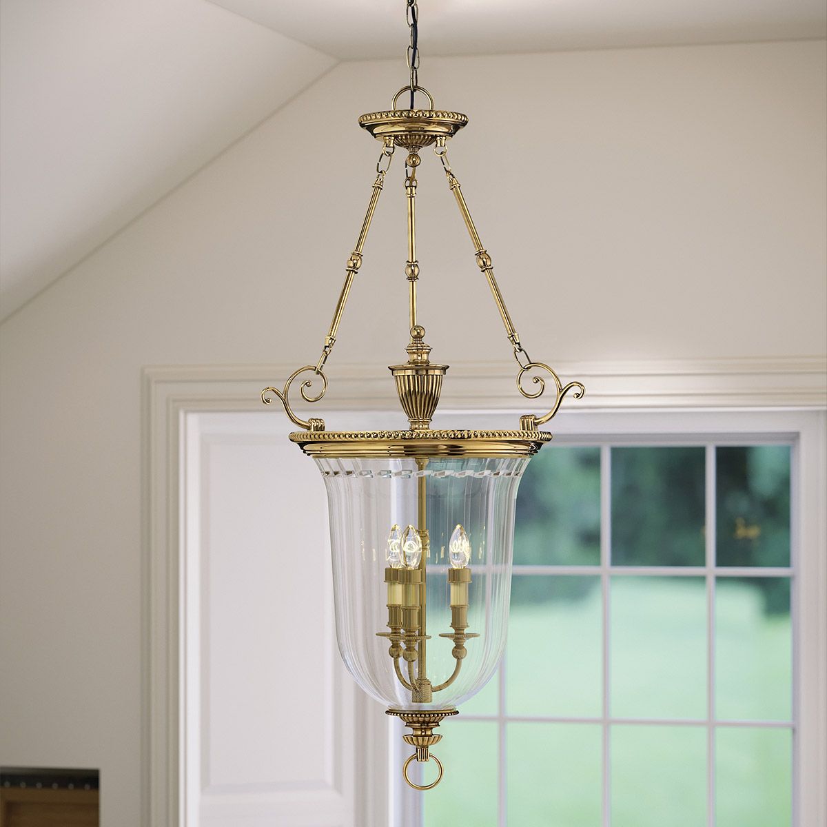 Cambridge Grandeur Brass Pendant Light