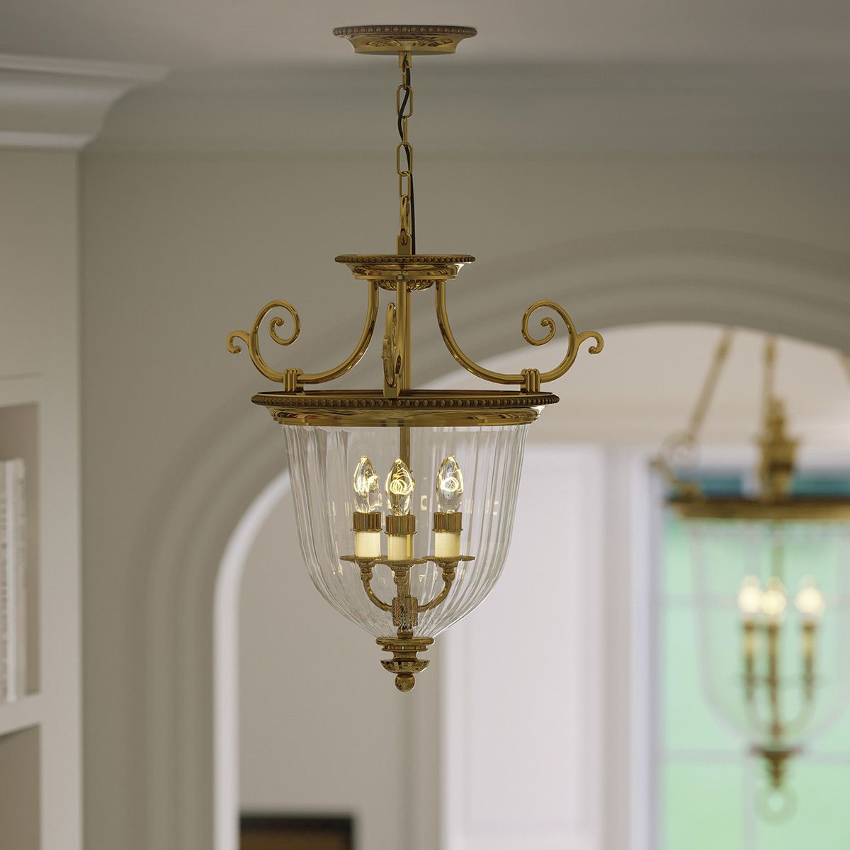 Cambridge Classic Brass Pendant Light