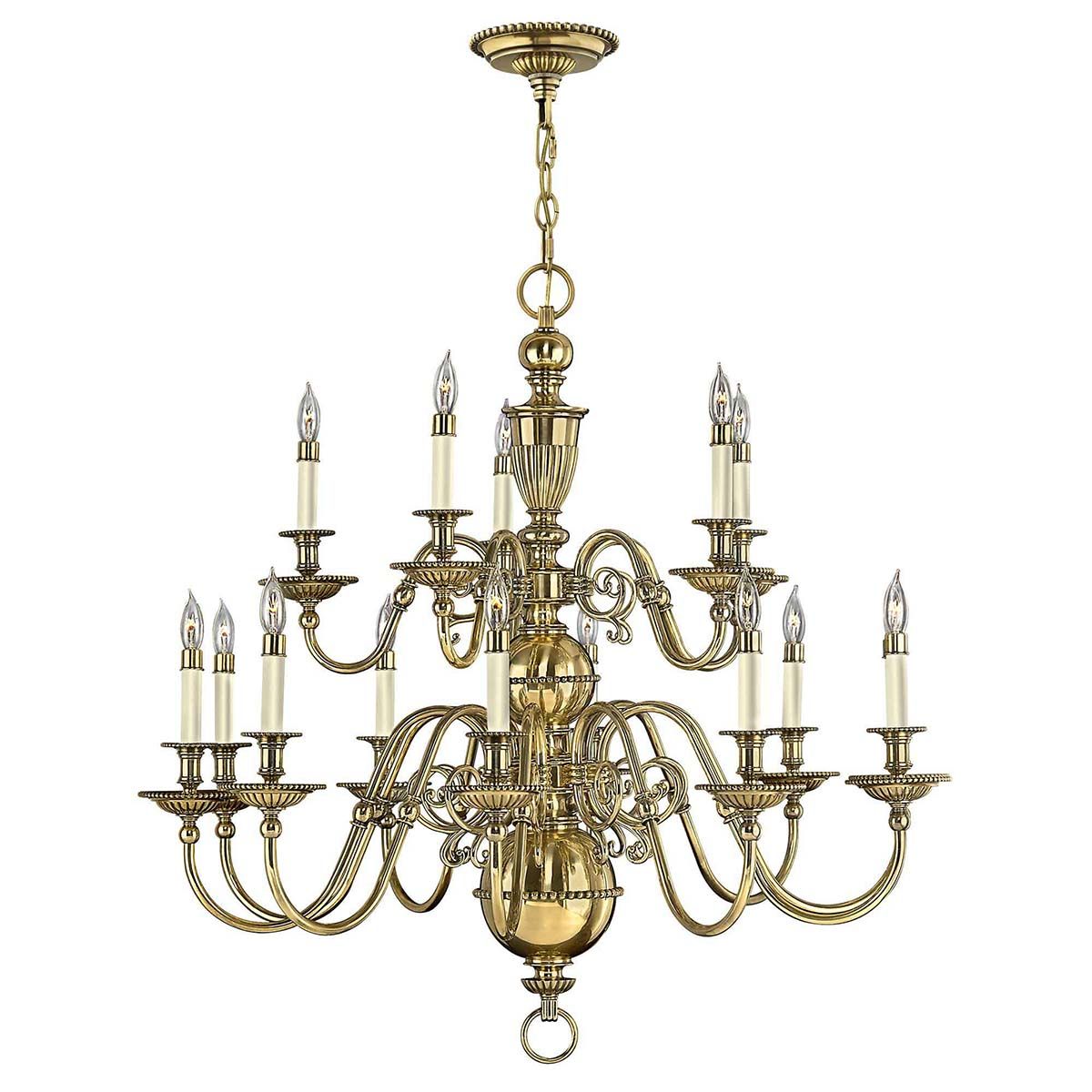 Cambridge Classic 15-Light Brass Chandelier