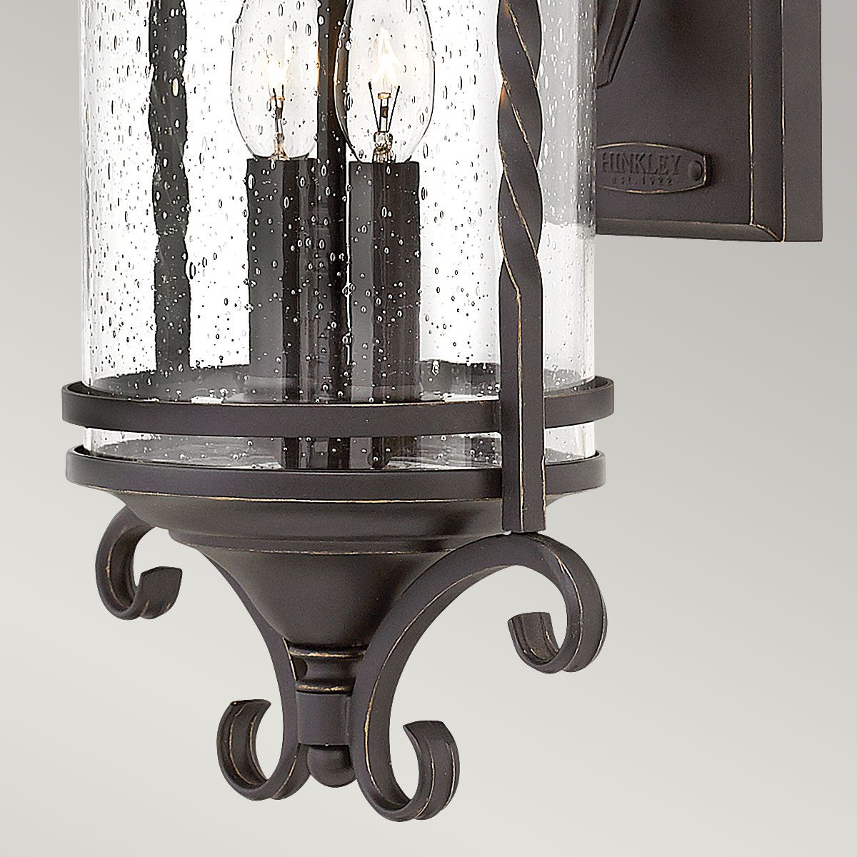 Casa Rustic Black Dual-Light Outdoor Lantern