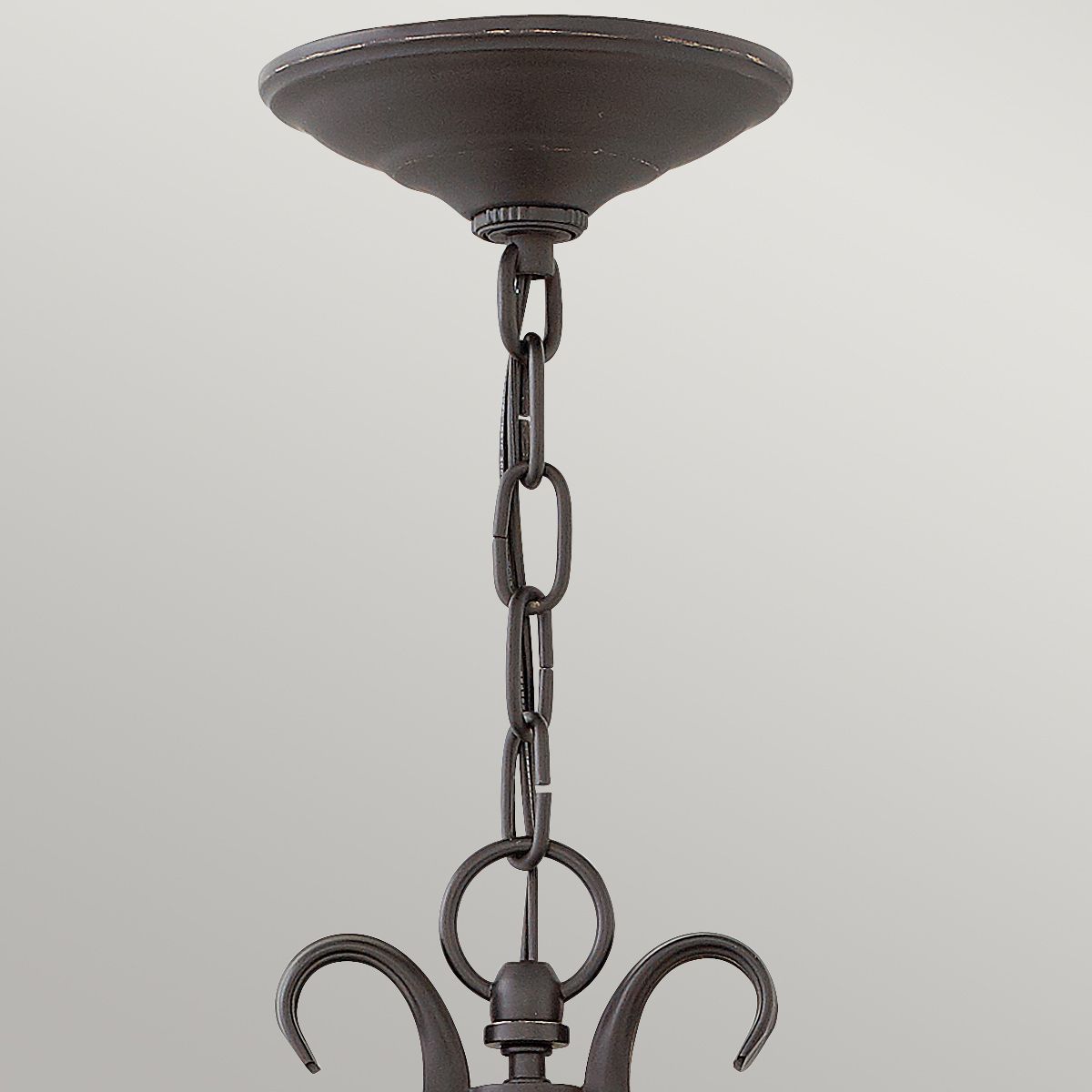 Casa Rustic Black Outdoor Lantern with Seedy Glass and Wrought Iron Detailing