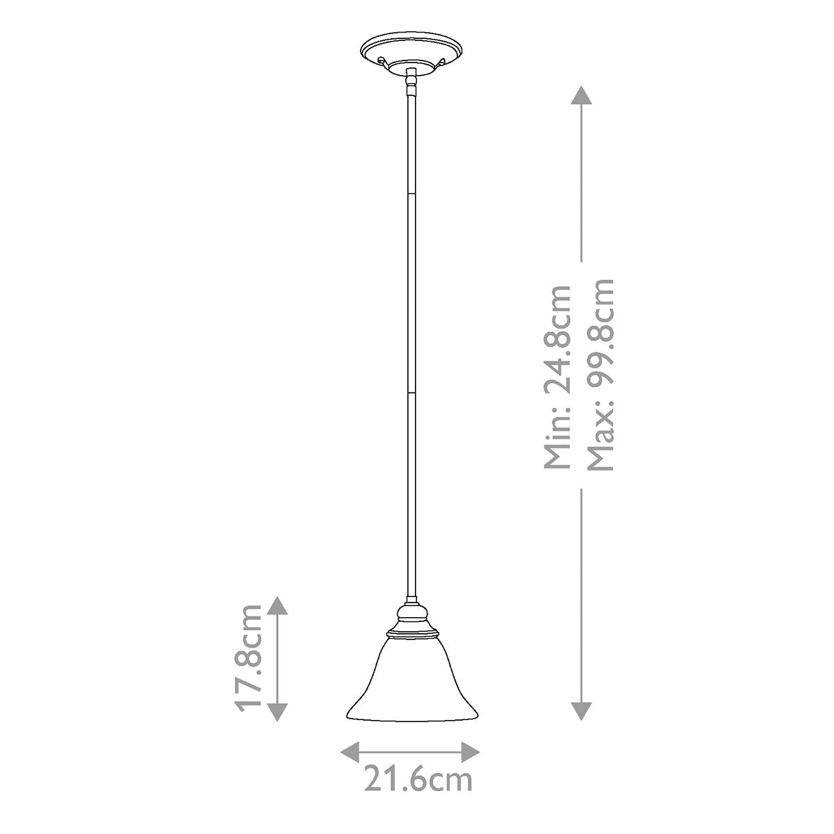 Elegance Antiqua 1-Light Pendant