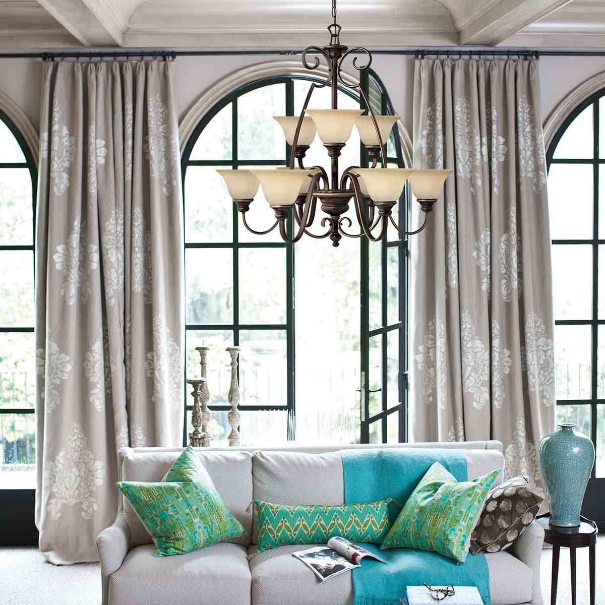 Elegance in Bronze: 6-Light Chandelier