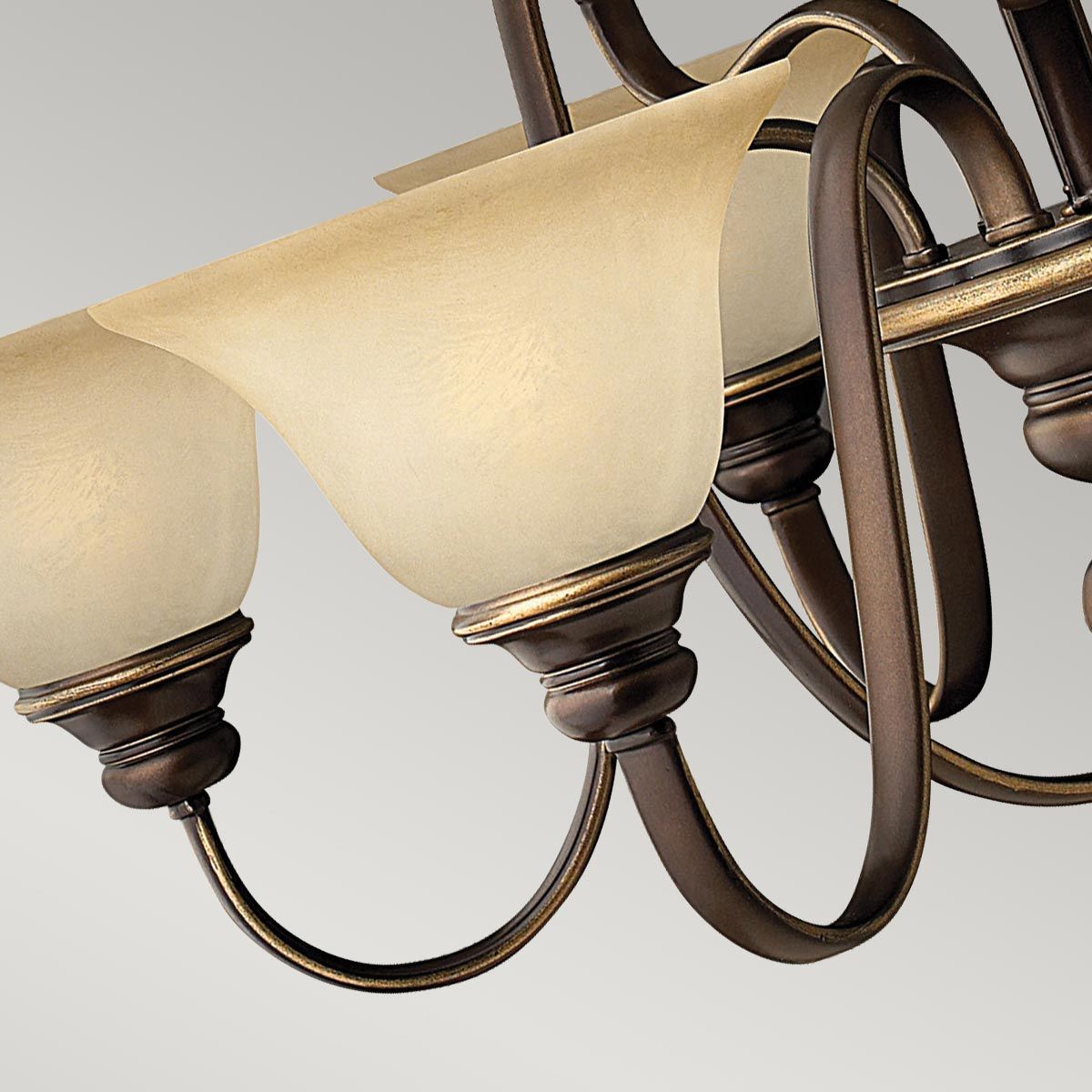 Elegance Symphony 9-Light Antique Bronze Chandelier