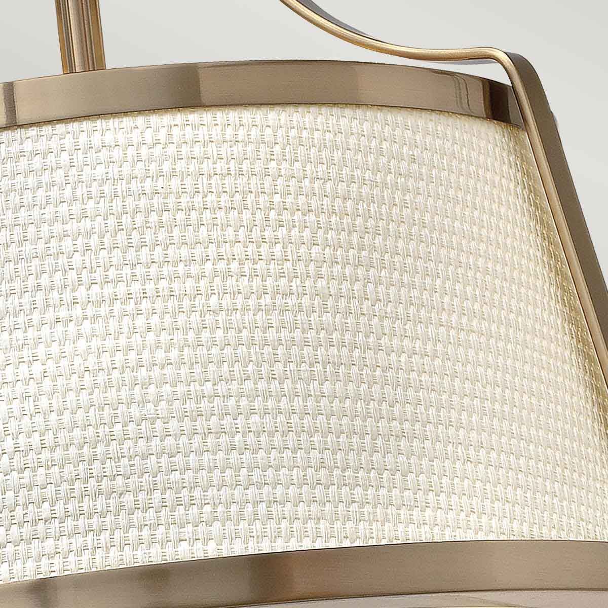 Charlotte Brushed Caramel Semi-Flush Light Fixture
