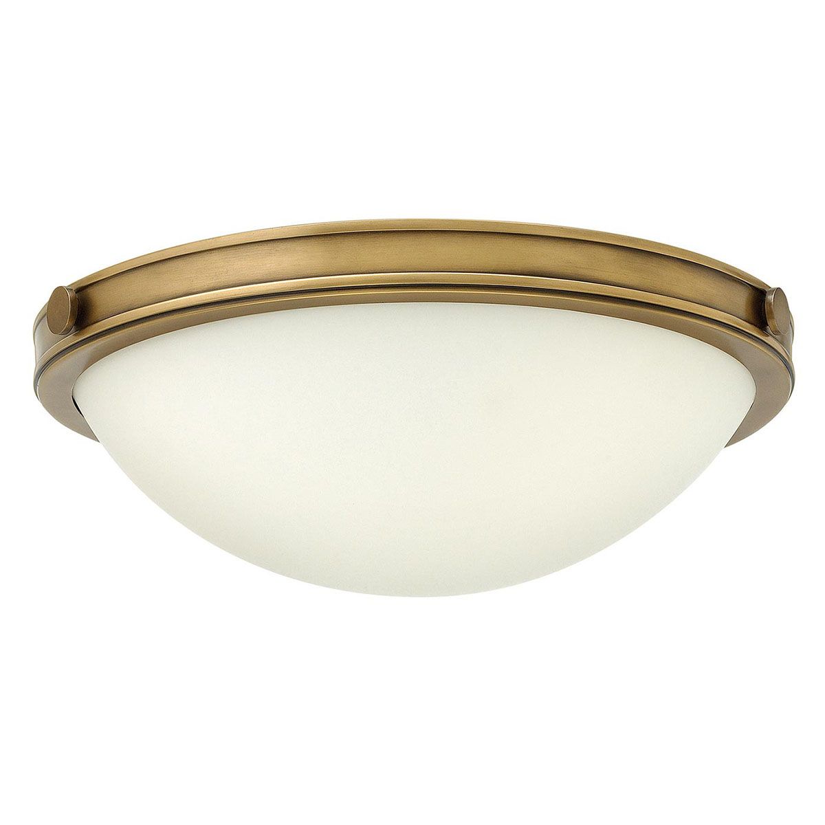 Heritage Brass Collier Mid-Century Flush Ceiling Light