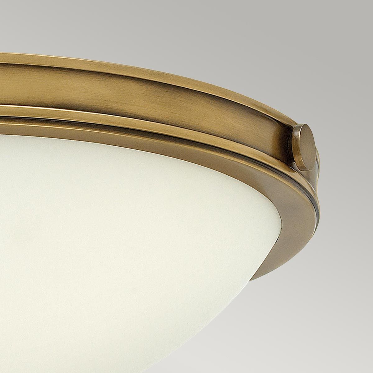 Heritage Brass Collier Mid-Century Flush Ceiling Light