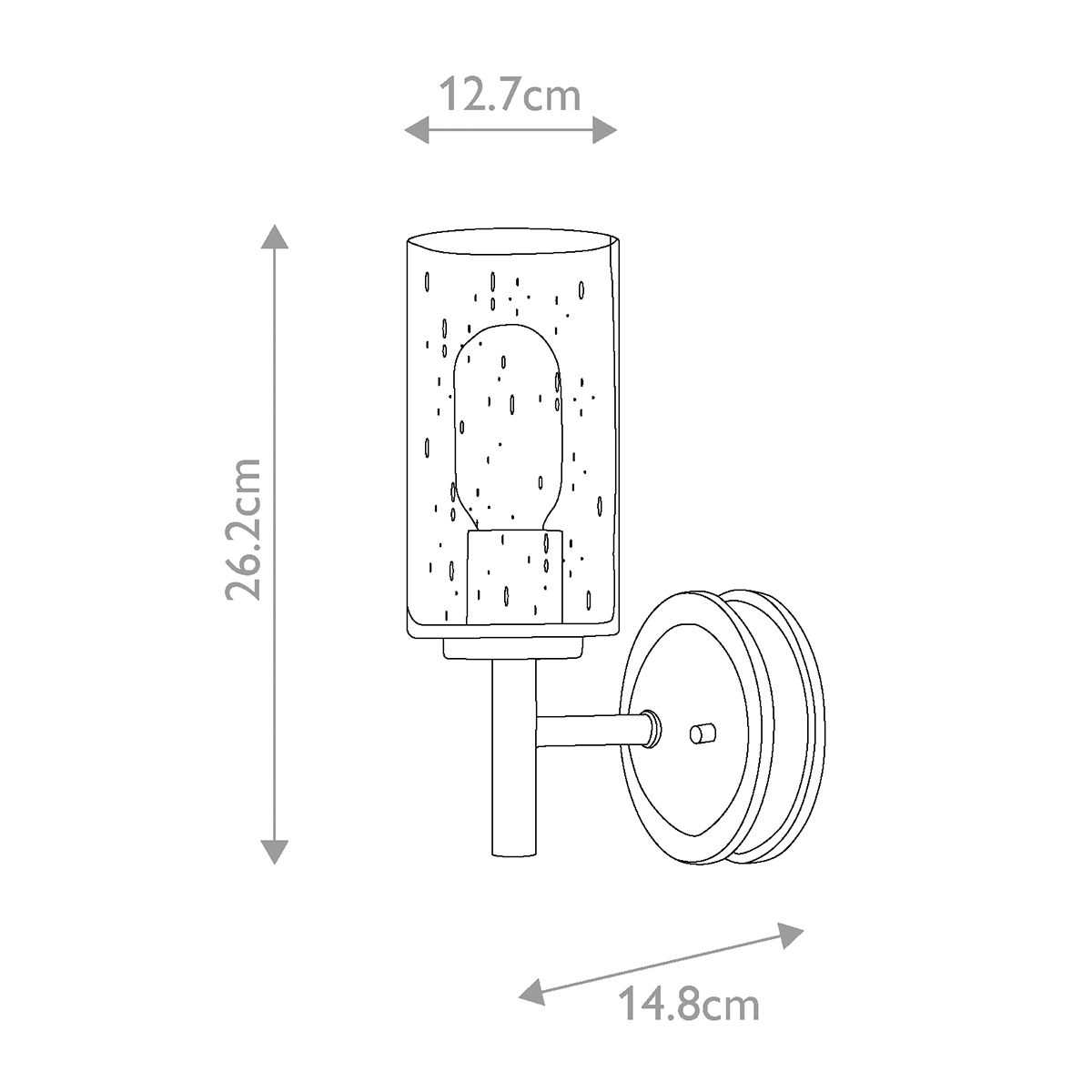 Heritage Brass Collier Mid-Century Wall Light