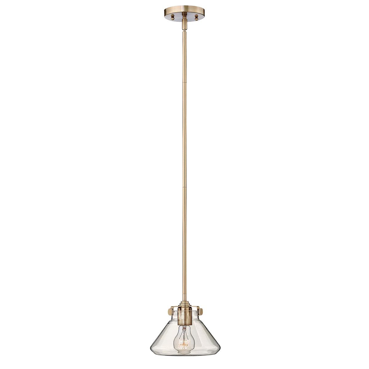Congress Brushed Caramel Glass Pendant Light