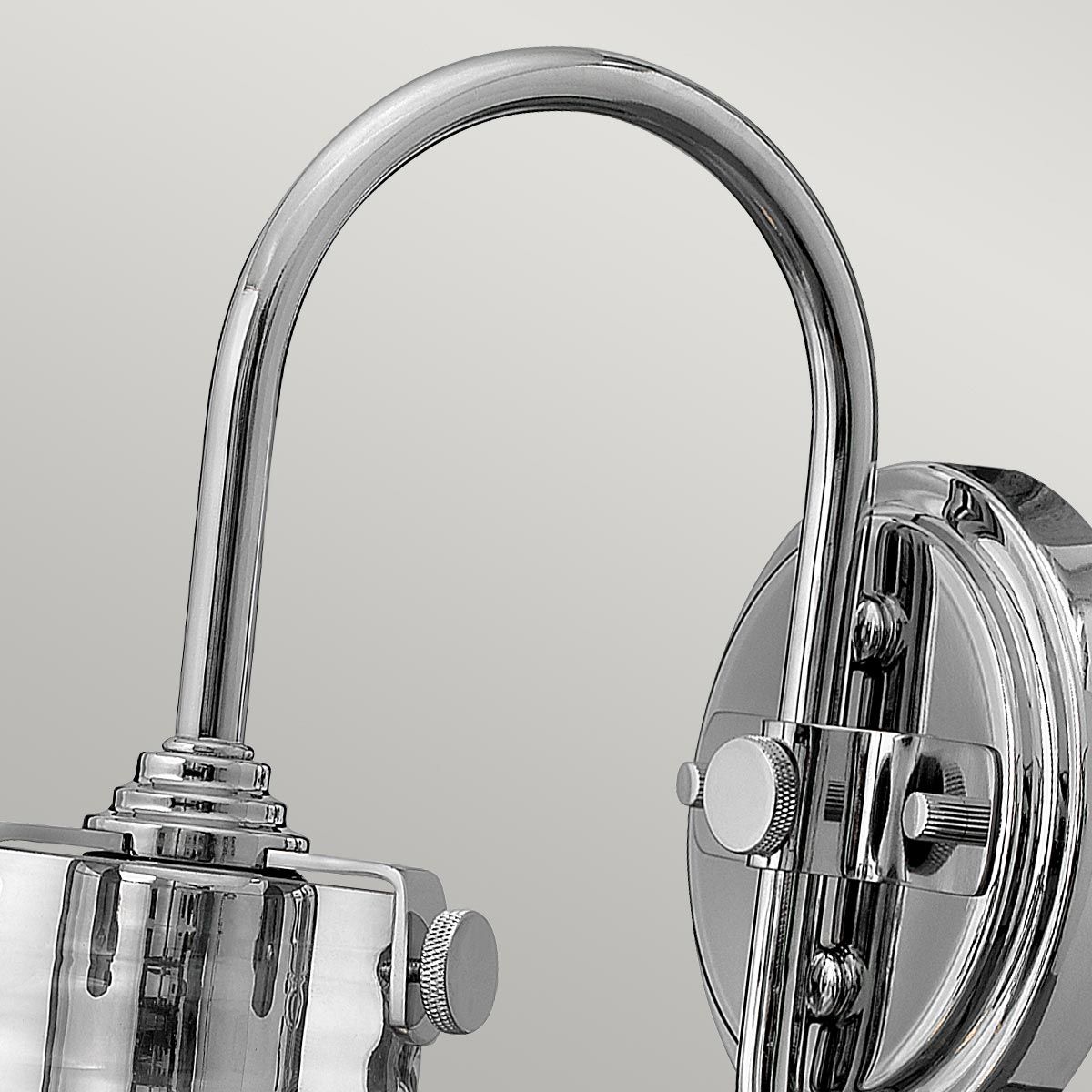 Timeless Chrome Glass Wall Sconce