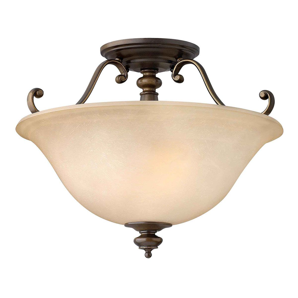 Dunhill Royal Bronze Semi-Flush Light Fixture