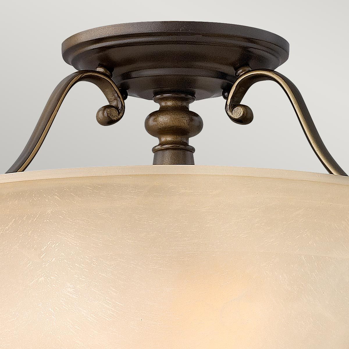 Dunhill Royal Bronze Semi-Flush Light Fixture