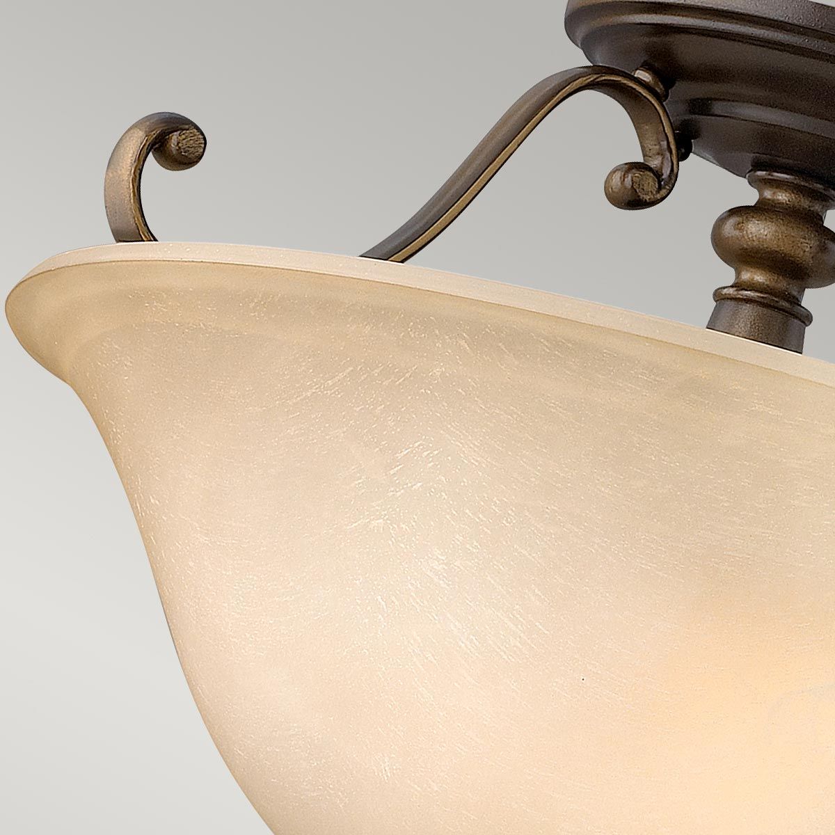 Dunhill Royal Bronze Semi-Flush Light Fixture