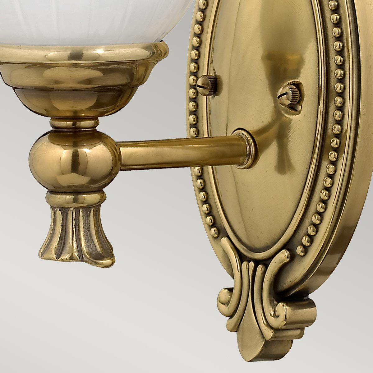 Francoise Brushed Brass Classic Bathroom Wall Light Fixture