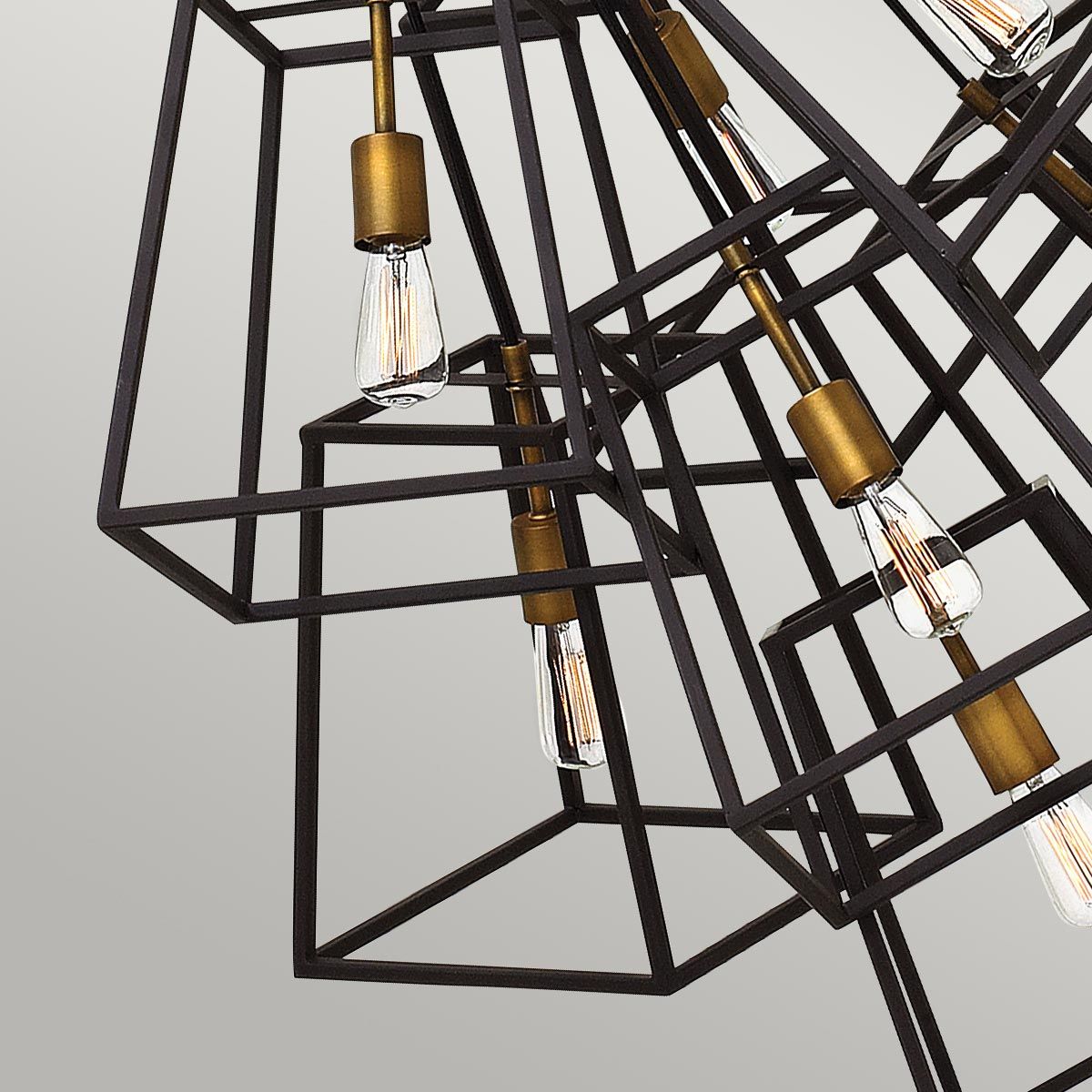 Fulton Industrial Elegance 7-Light Bronze Chandelier