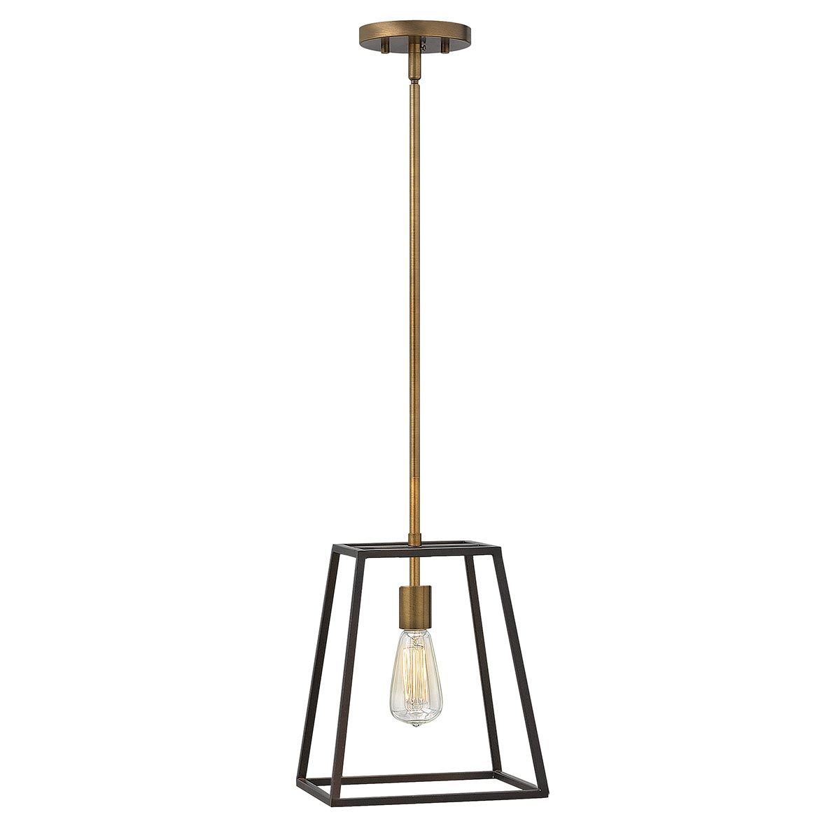 Fulton Vintage Industrial Bronze Pendant Light