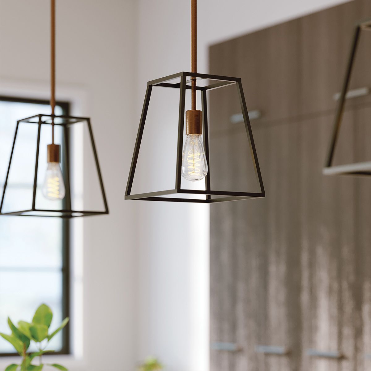 Fulton Vintage Industrial Bronze Pendant Light