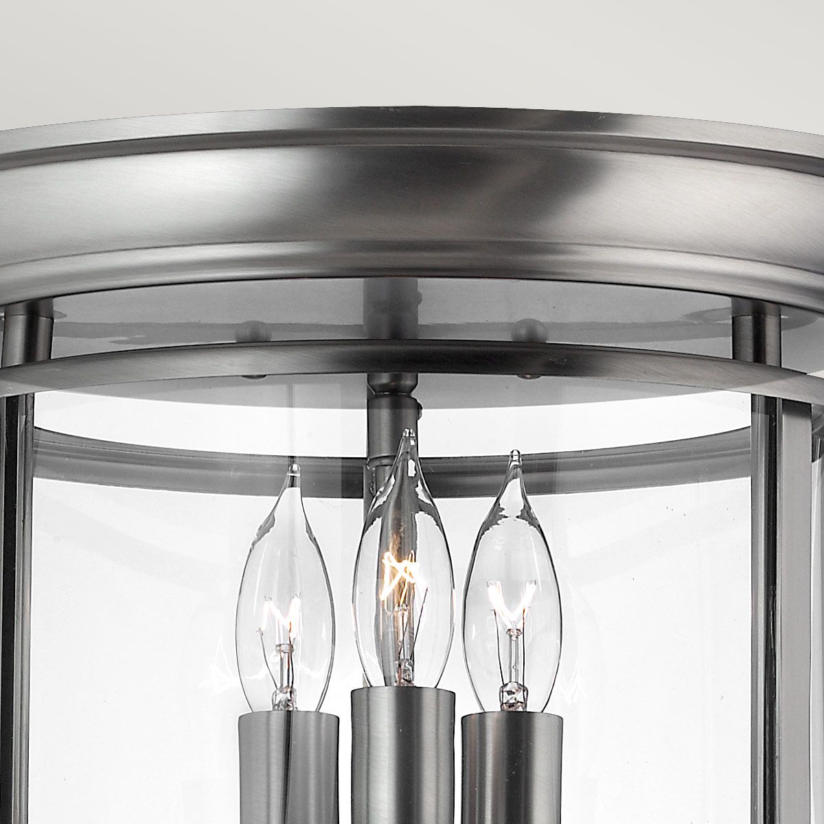 Gentry Pewter Flush Mount Ceiling Light