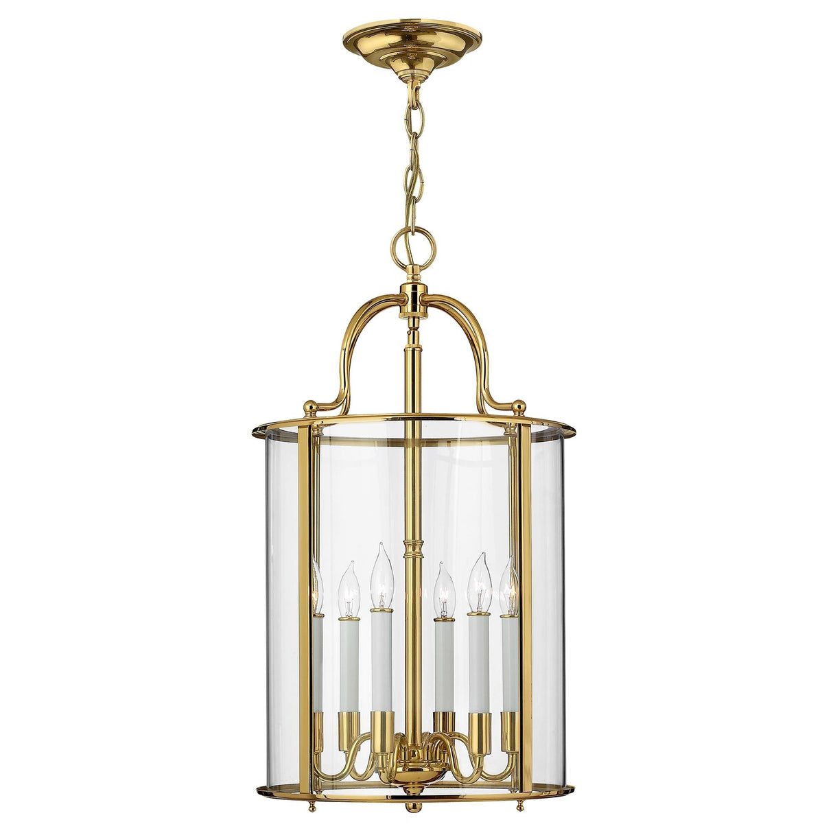 Gentry Grand Pendant in Polished Solid Brass