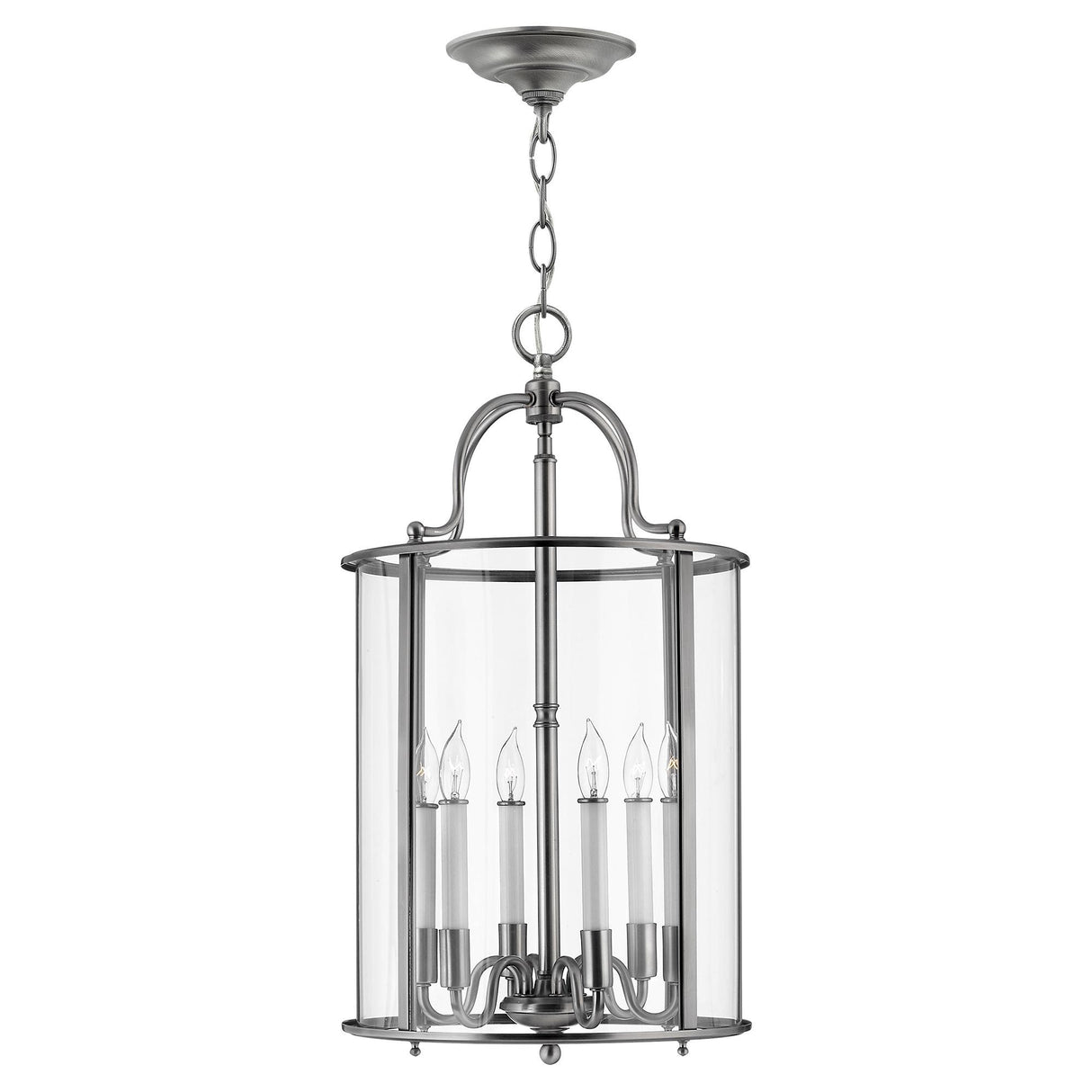 Gentry Grand Pendant Light in Pewter Finish