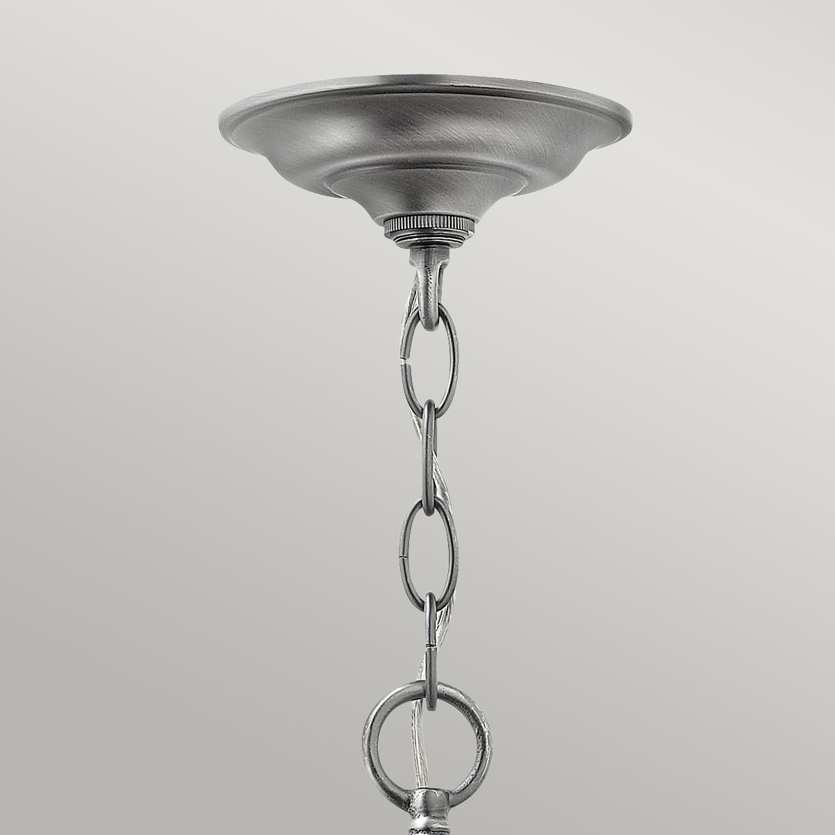Gentry Grand Pendant Light in Pewter Finish